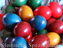 Bunt gefärbte Ostereier
