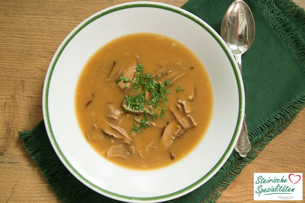 Steirische Schwammerlsuppe - Rezept - Steirische Spezialitäten