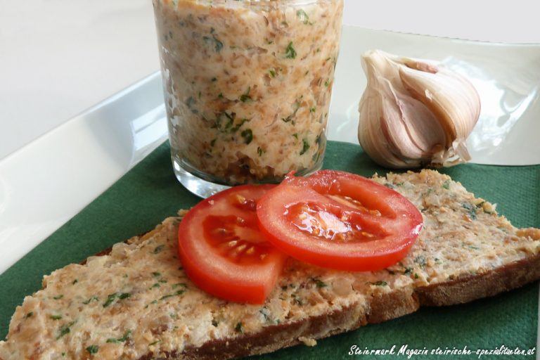 Grammelaufstrich mit Knoblauch &amp; Petersilie - Rezept
