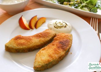 Vegetarisches Schnitzel mit Dip