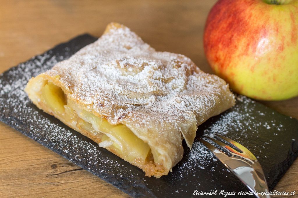 apple strudel in the kitchen