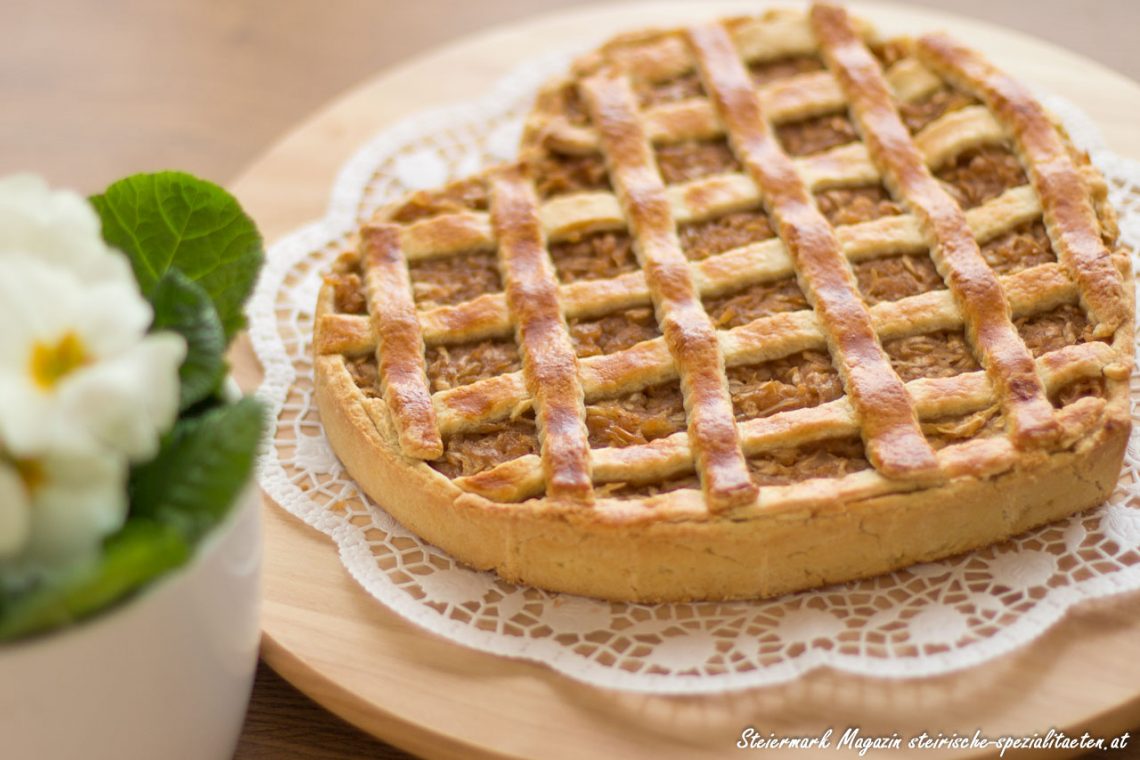 Saftiger Apfelgitterkuchen Mit Murbteig Rezept Steirische