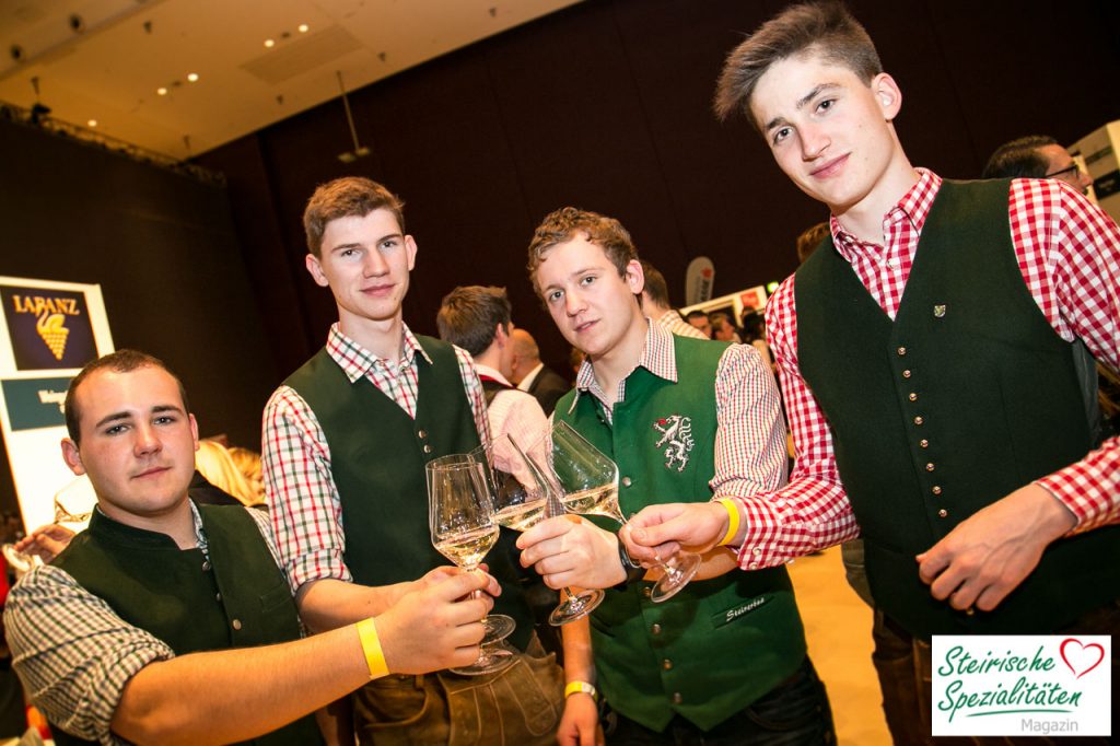 Besucher Wein Jahrgangspräsentation