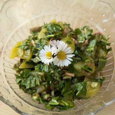 Röhrlsalat mit warme Erdäpfel