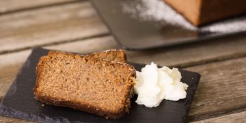 Maronikuchen mit Kastanienmus