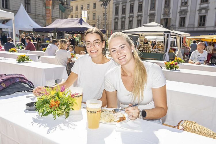 Essen beim Biofest in Graz